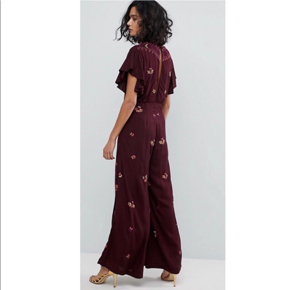 Free People Cleo Jumpsuit Sz 2 - Picture 2 of 6